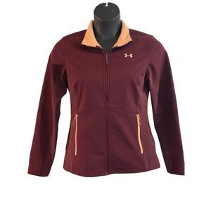Under Armour Women's Burgundy Fitted Coldgear Infrared Shield Jacket Medium